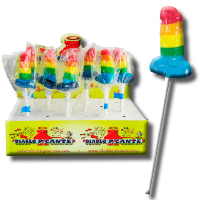 Sucette gummy Pride pénis LGBT - Diablo Picante - PRIDE