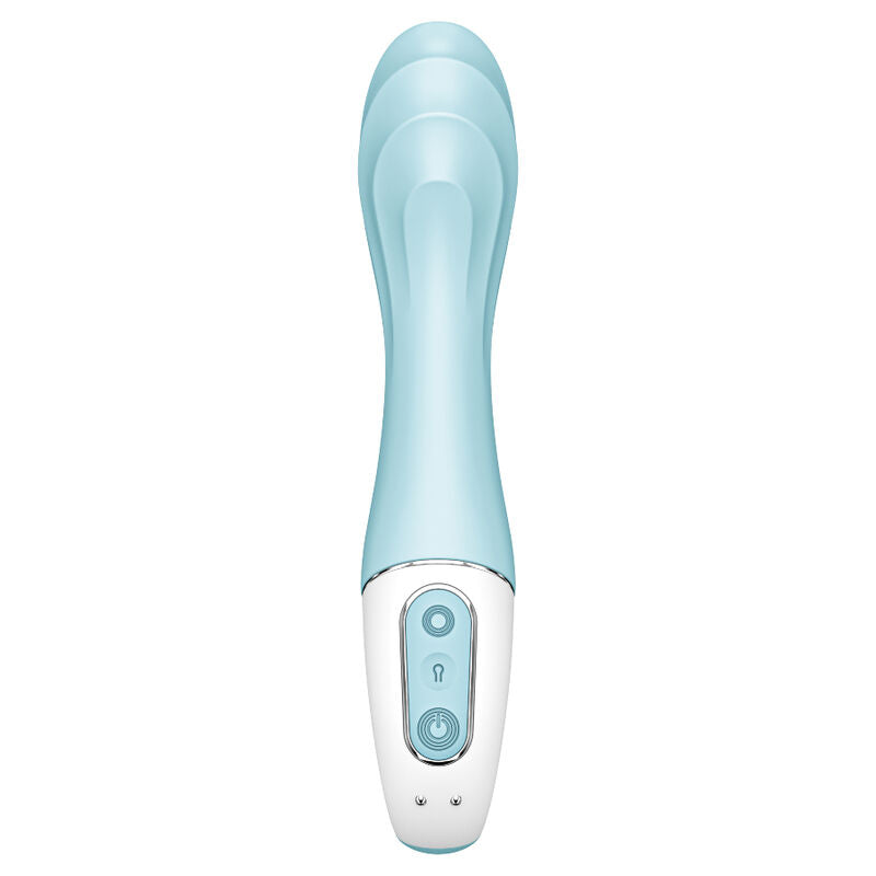 Satisfyer - air pump vibrator 5+ vibromasseur point g - bleu