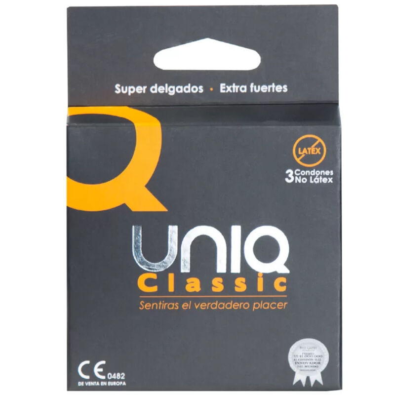 UNIQ - CLASSIC PRÉSERVATIFS SANS LATEX 3 UNITÉS