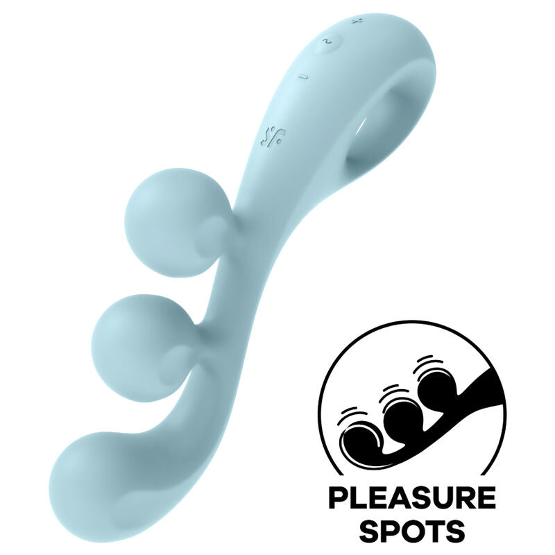 Satisfyer - Multi-Vibromasseur Tri Ball 2 - Bleu
