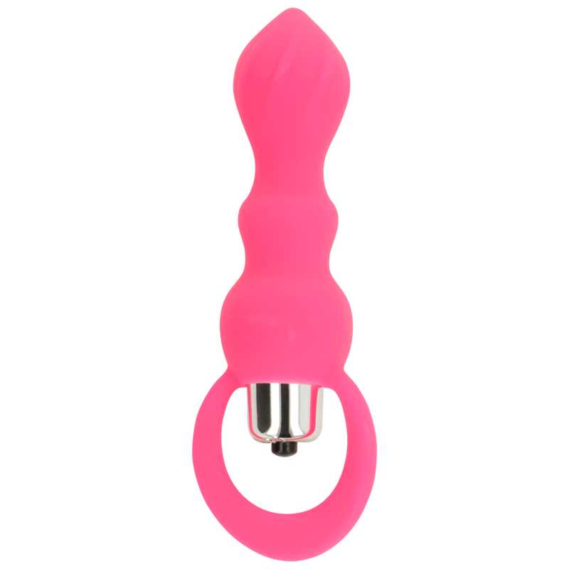 OHMAMA - STIMULATEUR ANAL AVEC VIBRATION 9 CM ROSE