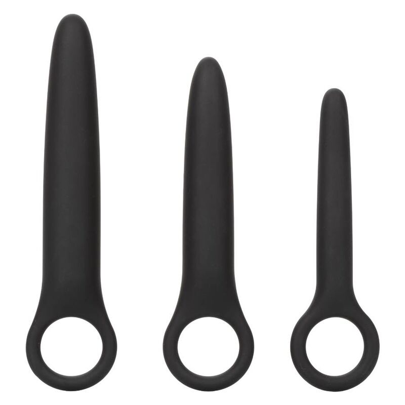 Calexotics – Dilatateurs Vaginales en Silicone Médical Noir - Lot de 3