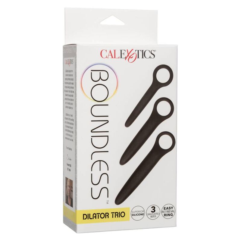 Calexotics – Dilatateurs Vaginales en Silicone Médical Noir - Lot de 3