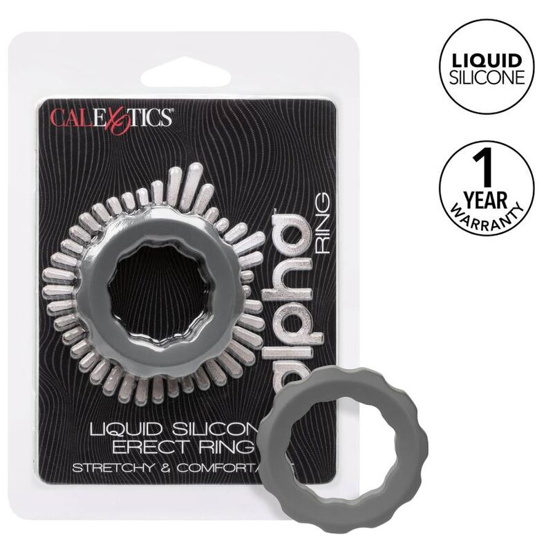 CALEXOTICS - BAGUE ALPHA ERECT GRIS