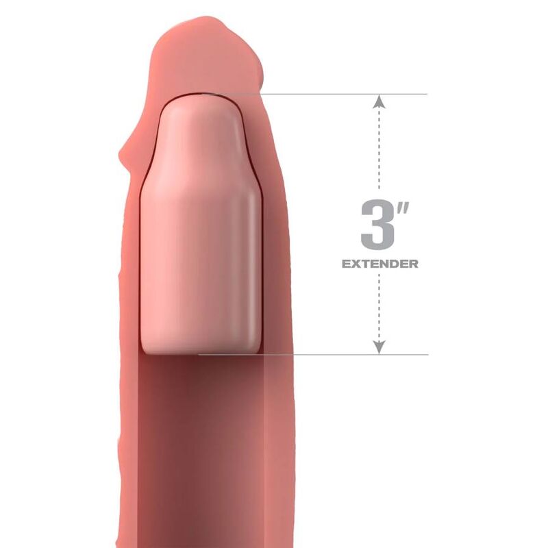 Fantasy x- tensions - manche pipedreams 22,86 cm + peau plug 7,62 cm