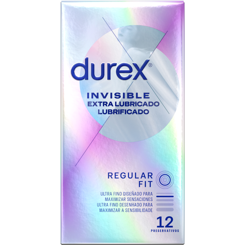 DUREX - INVISIBLE EXTRA LUBRIFIÉ 12 UNITÉS