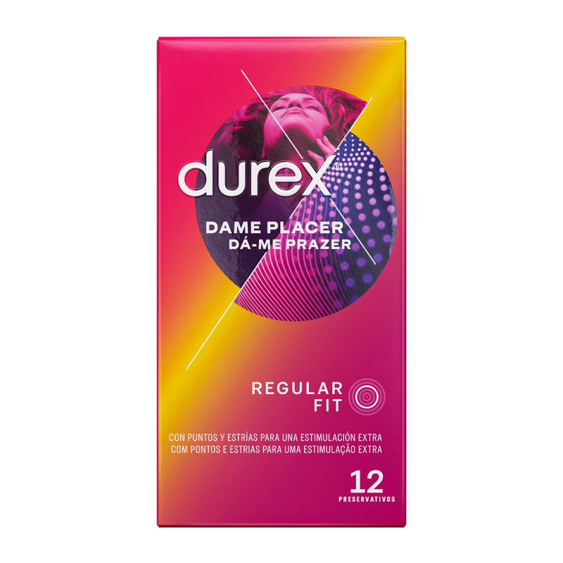 Durex – Préservatifs Texturés Dame Placer – Boîte de 12