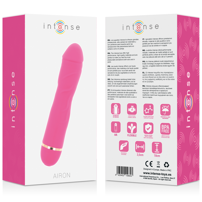Intense - airon 20 vitesses silicone rose