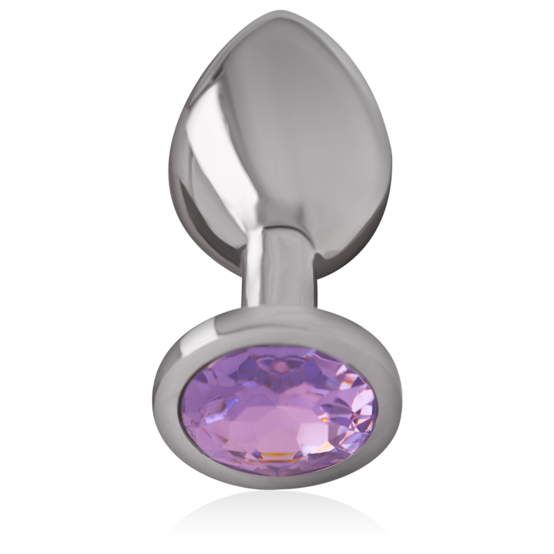 Intense - Plug en métal avec strass Taille L - Violet