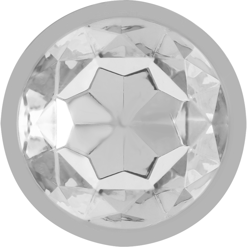 Intense - Plug Anal alu cristal Argent – Taille S