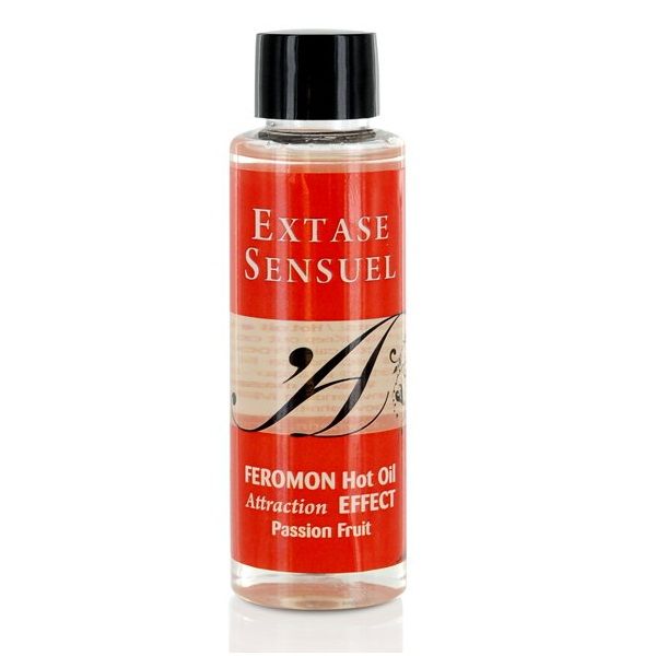 Extase sensual - huile de massage effet thermique aux phéromones de fruits de la passion 100 ml
