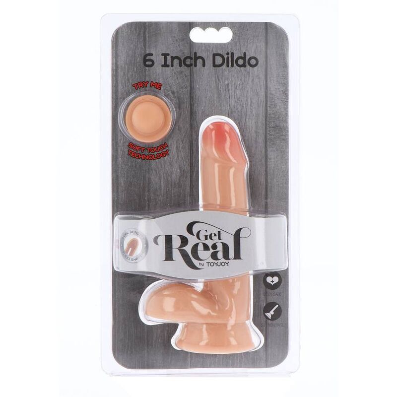 Get real - gode double densité 17 cm balles peau