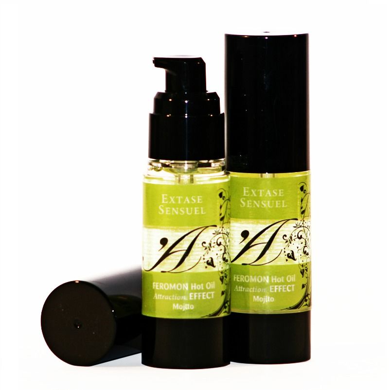 Extase sensual - huile de massage effet thermique aux phéromones de mojito 30 ml