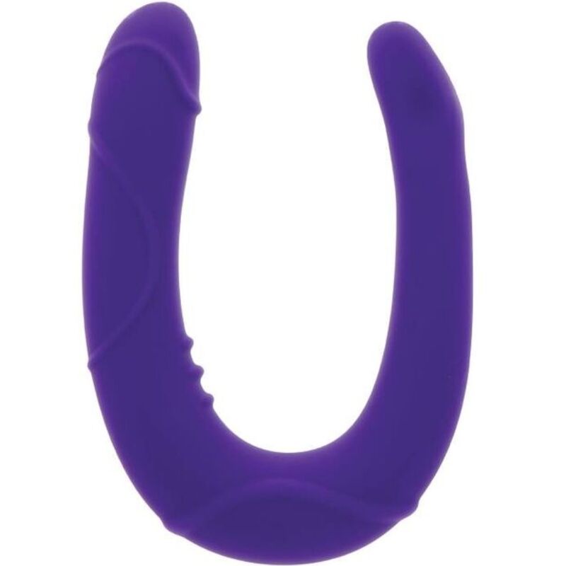Get Real Double Gode en forme de U Violet
