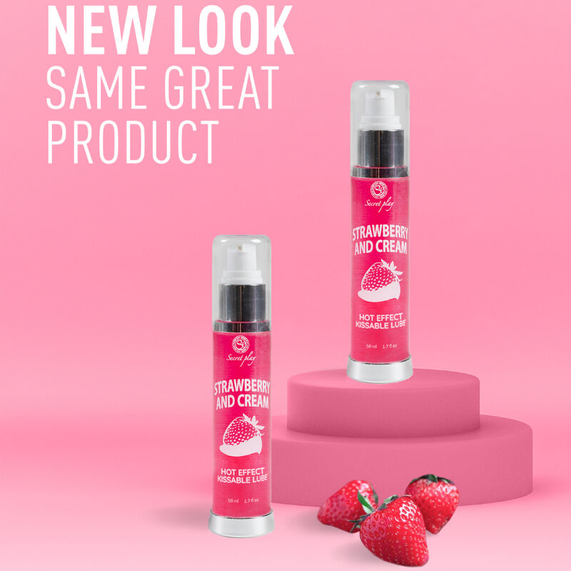 Secretplay - lubrifiant 2-1 effet chaleur fraise & crème 50 ml