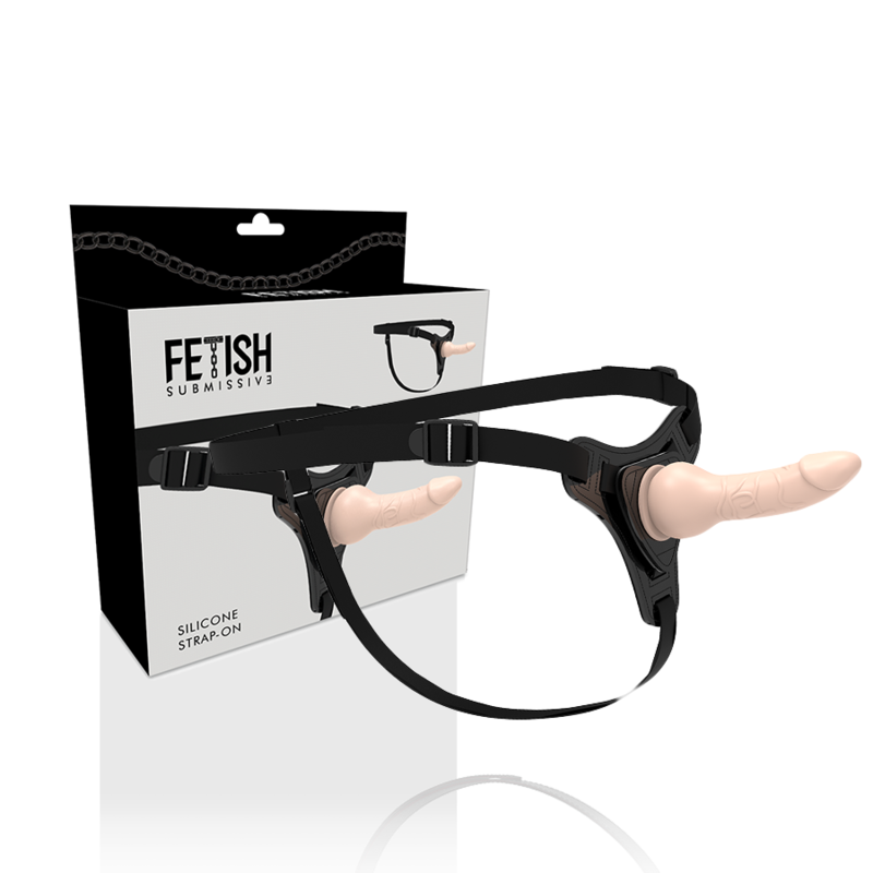 Fetish submissive harness - silicone chair réaliste 16cm