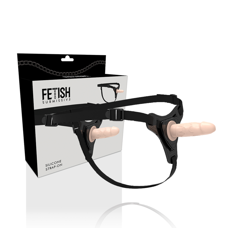 Fetish submissive harness - silicone chair réaliste 12,5 cm