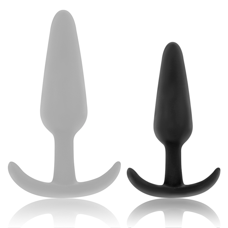 BLACK&SILVER - BOUCHON ANAL EN SILICONE HANSEL AVEC PETITE POIGNÉE