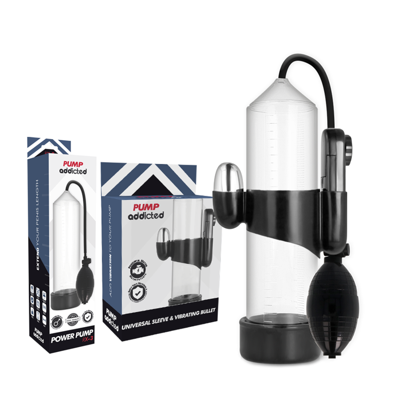 Pump addicted - vibrateur transparent rx3