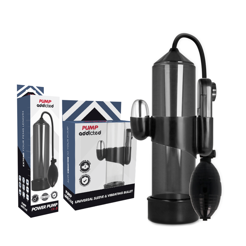 Pump addicted - vibrateur rx3 noir