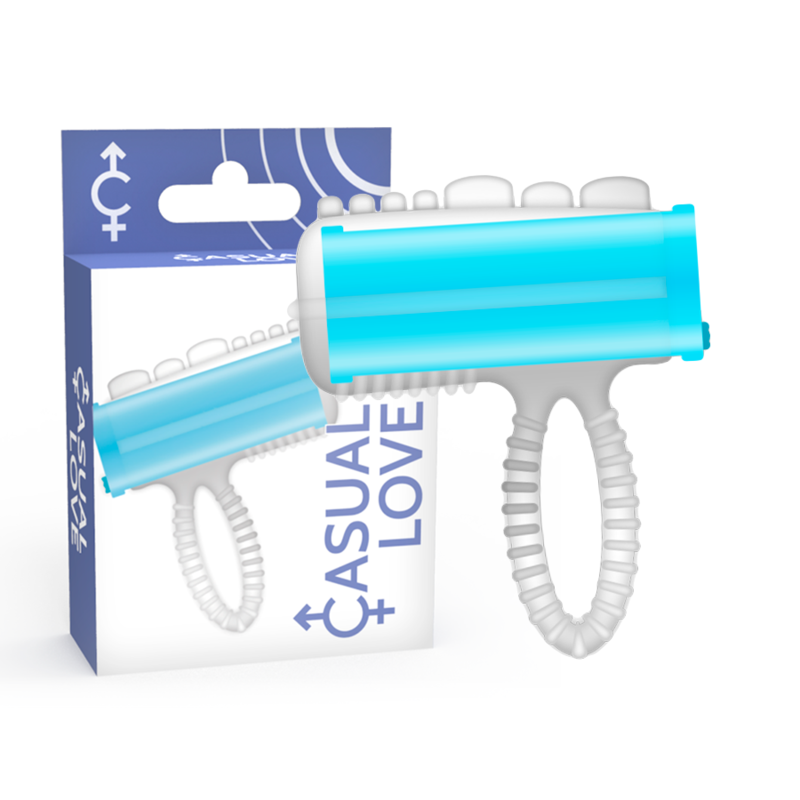 Casual love - ring tongue vibrating bleu