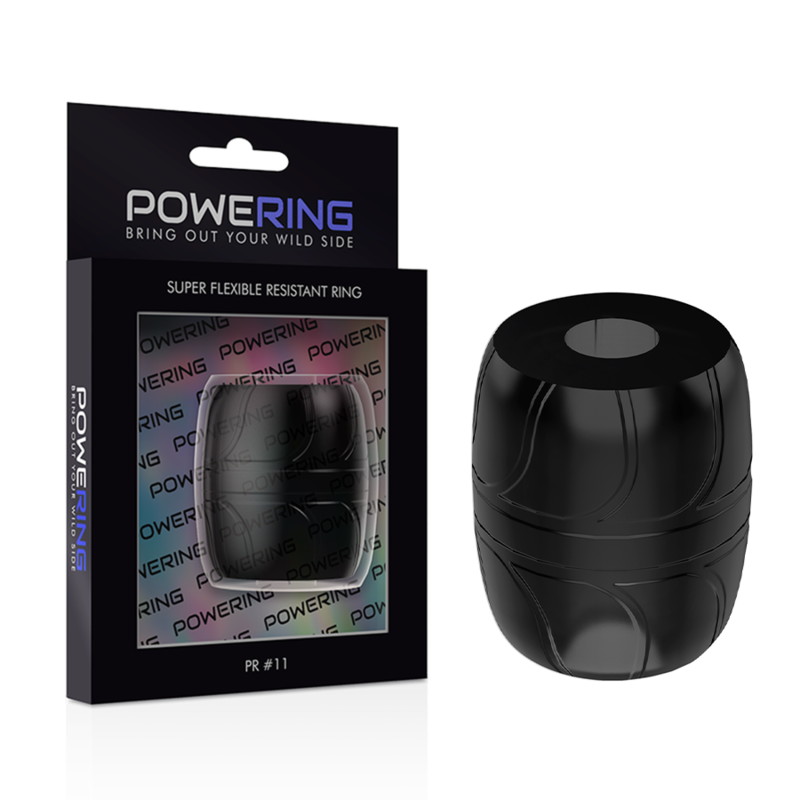 Powering - anneau pénis super flexible et résistant 5 cm pr11 noir