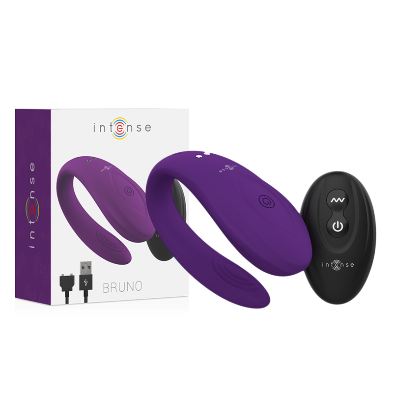 Intense - Vibrommaseur Bruno avec télécommande - Lilas