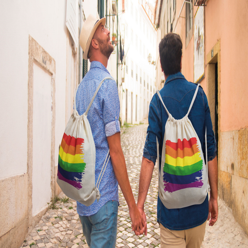 Pride - sac dos drapeau lgbt en coton