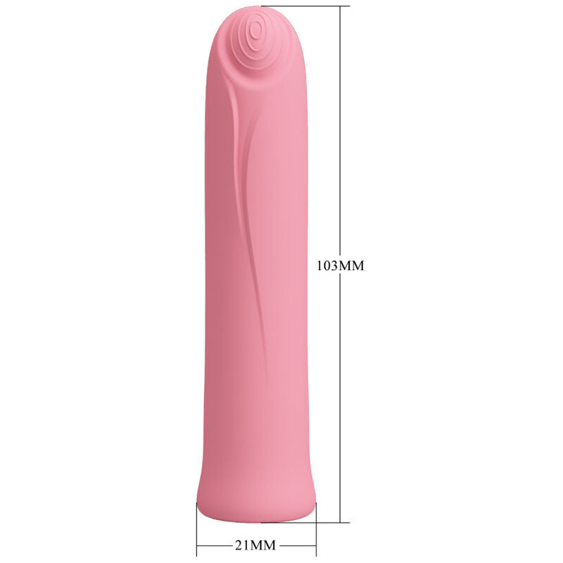 Pretty Love Mini Vibromasseur Curtis avec 12 Modes de Vibrations en Silicone Rose