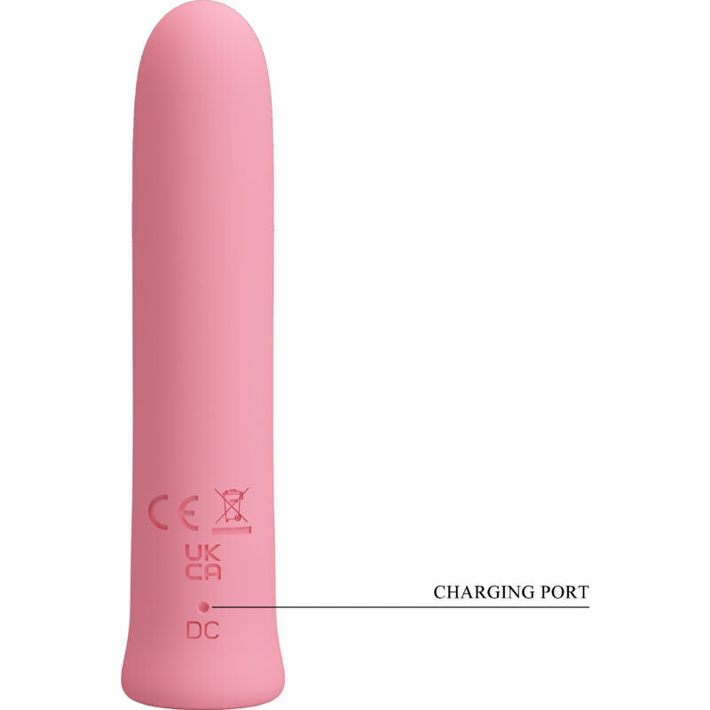 Pretty Love Mini Vibromasseur Curtis avec 12 Modes de Vibrations en Silicone Rose