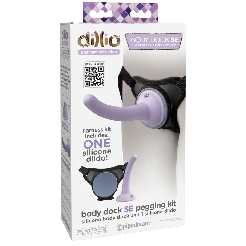 Dillio - harnais body dock violet