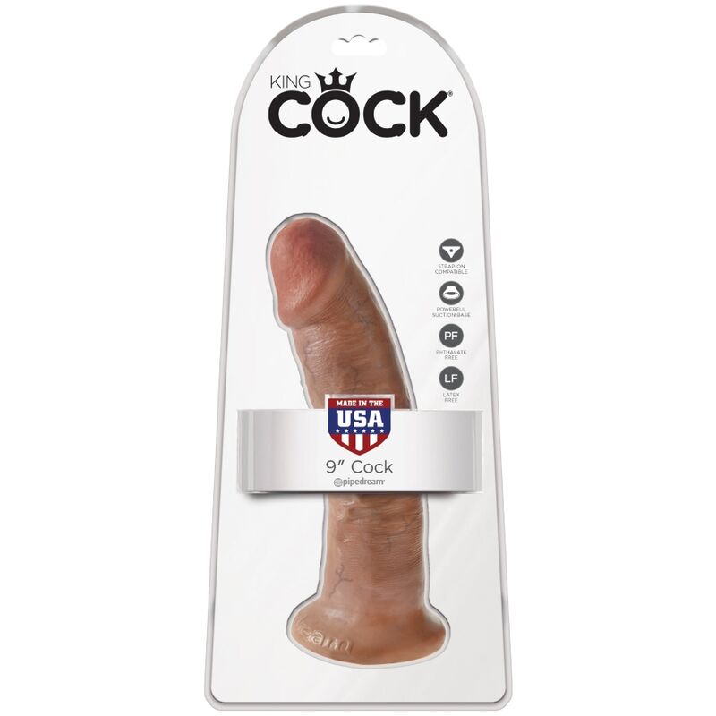 King cock - pénis réaliste 21.7 cm caramel