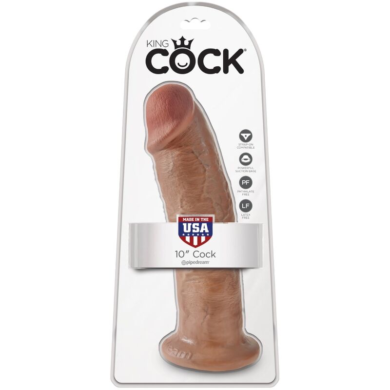 King cock - pénis réaliste 24 cm caramel