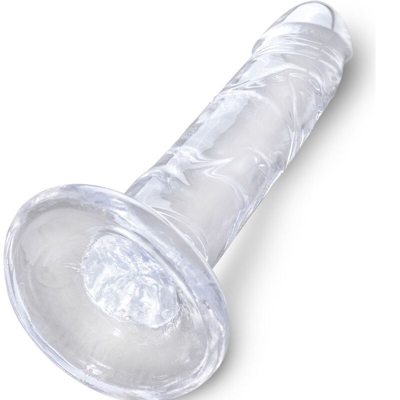 King cock - clear pénis réaliste 15.5 cm transparent