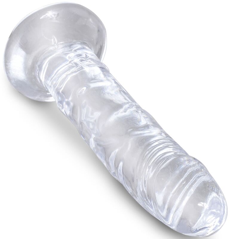 King cock - clear pénis réaliste 15.5 cm transparent