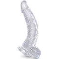 King Cock - Gode Réaliste Courbé avec Ventouse Transparent - 16,5 cm