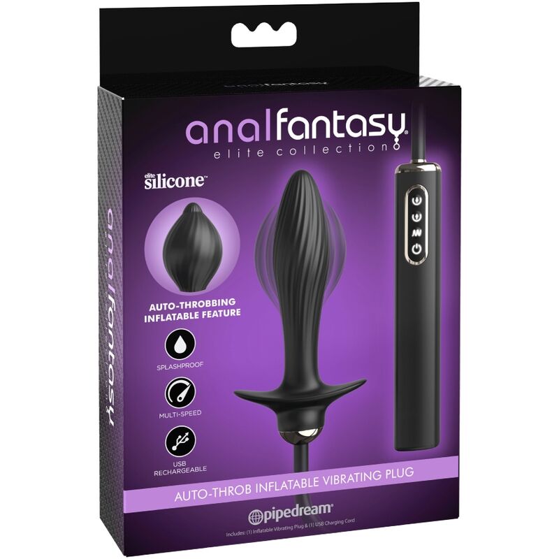 Anal fantasy elite collection - plug gonflable et vibrateur auto-throb