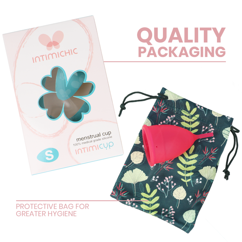 Intimichic - coupe menstruelle en silicone médicale - taille s