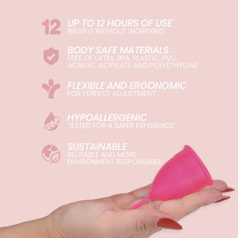 Intimichic - coupe menstruelle en silicone médicale - taille s