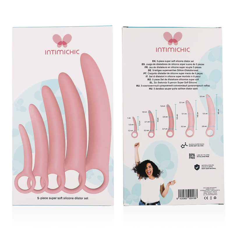 Intimichic - dilateur silicone 5 pcs