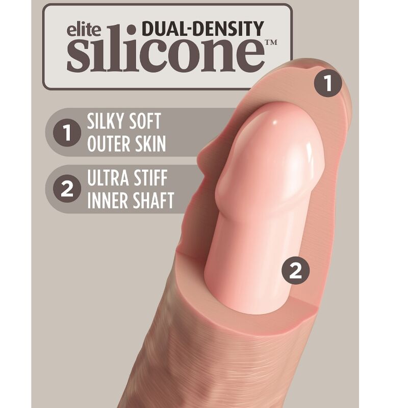 King cock - elite gode réaliste en silicone 15.2 cm