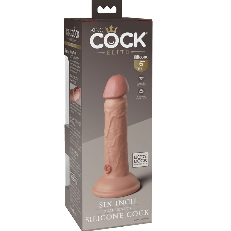 King cock - elite gode réaliste en silicone 15.2 cm