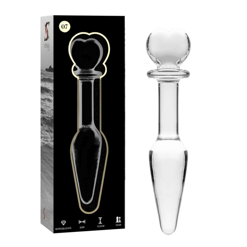 Plug Anal Nebula Series Modèle 7 Verre Clair - Ibiza