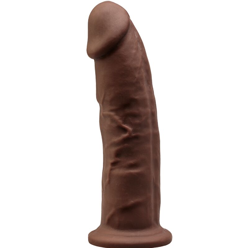 SILEXD - MODÈLE 2 PÉNIS RÉALISTE PREMIUM SILEXPAN SILICONE MARRON 23 CM