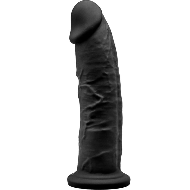 SILEXD - MODÈLE 2 PÉNIS RÉALISTE PREMIUM SILEXPAN SILICONE NOIR 19 CM