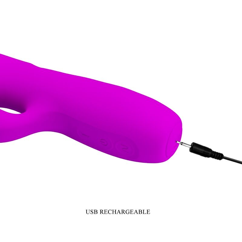 Pretty love - vibrateur lapin rechargeable melanie violet