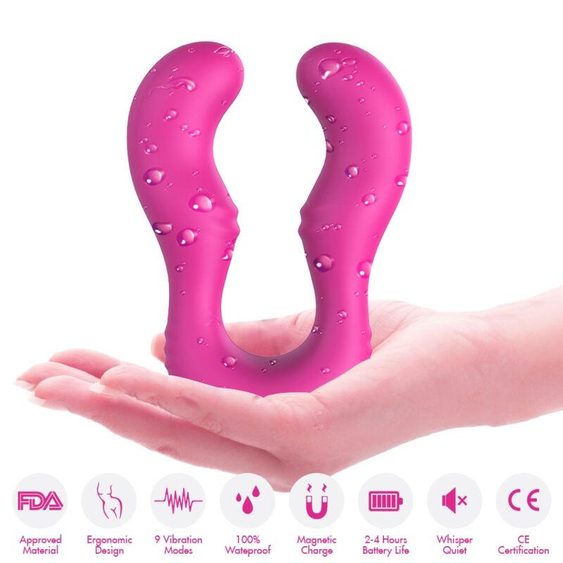 Vibromasseur Double Seraph Télécommandé Fuchsia - Armony