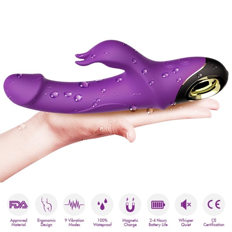 Vibromasseur Lapin Meteror Violet - Armony