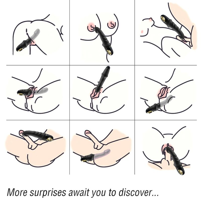 Gode Vibrateur JoyBlade Rotateur Noir - Armony