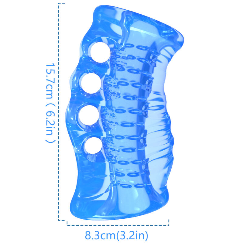 Masturbateur Doigt Bleu 4 Trous - Armony